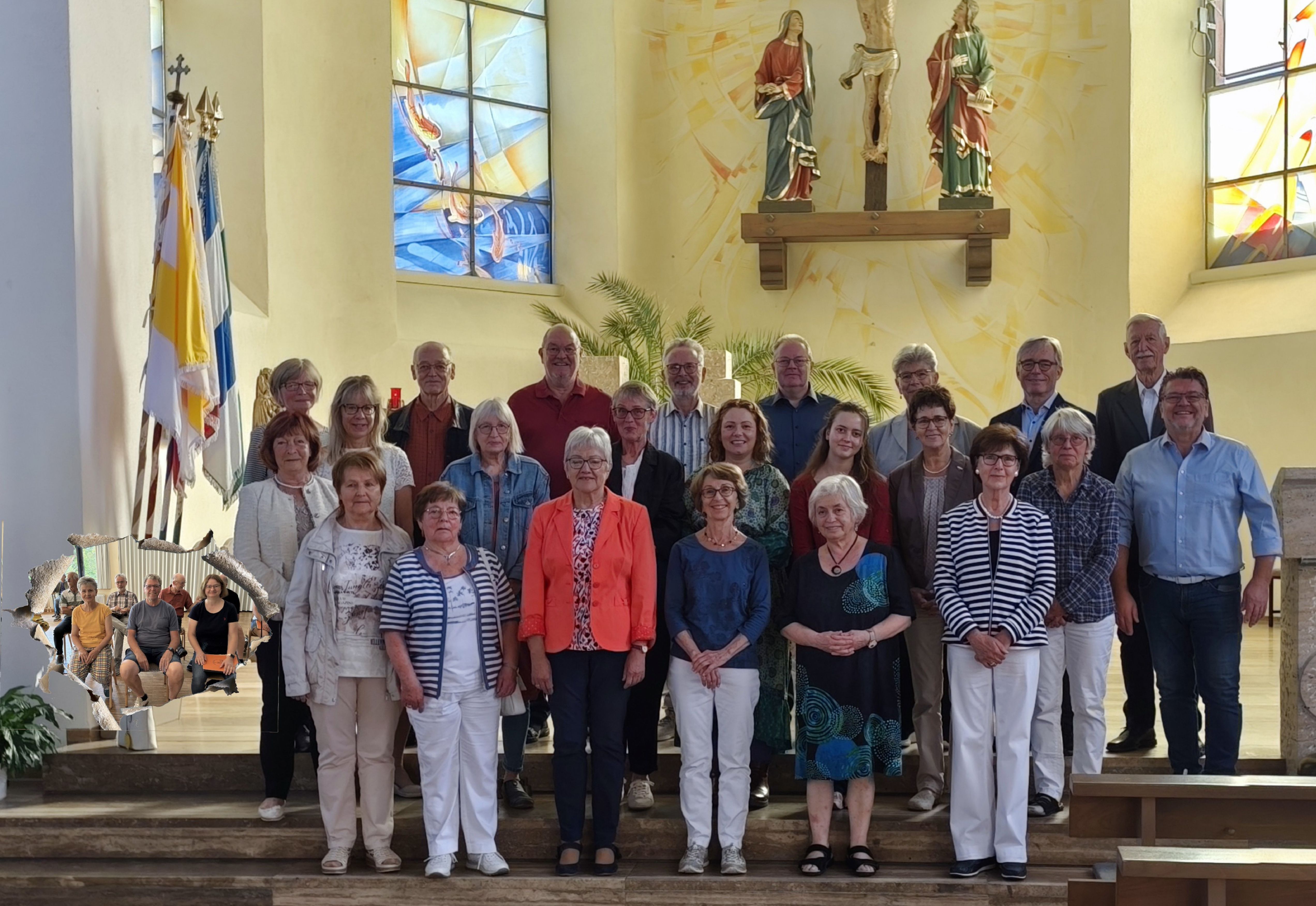 Kirchenchor Freigericht Neuses, Gruppenbild in der Kirche St. Wendelin