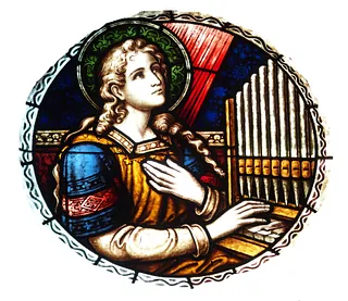 Kirchenfenster Hl. Cäcilia